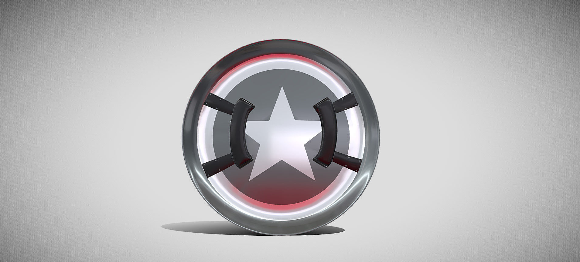 Captain America Shield 3D model_28