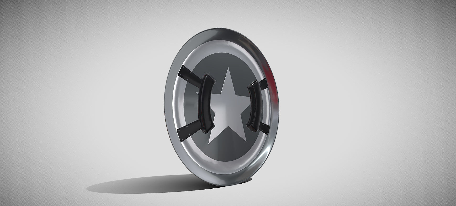 Captain America Shield 3D model_26