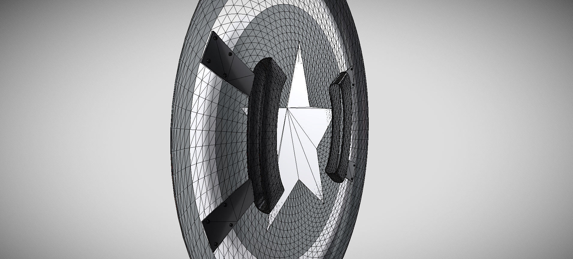 Captain America Shield 3D model_69