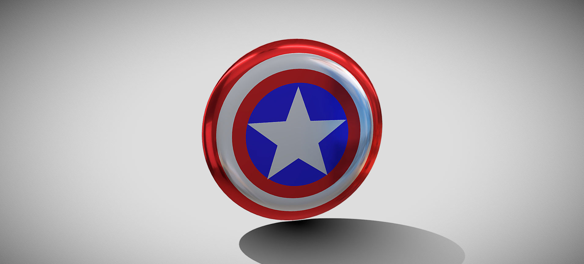 Captain America Shield 3D model_17