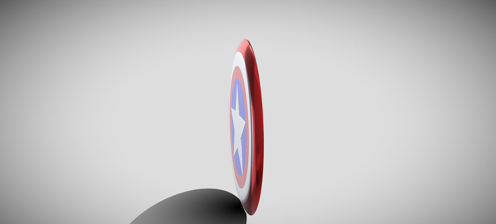 Captain America Shield 3D model_6