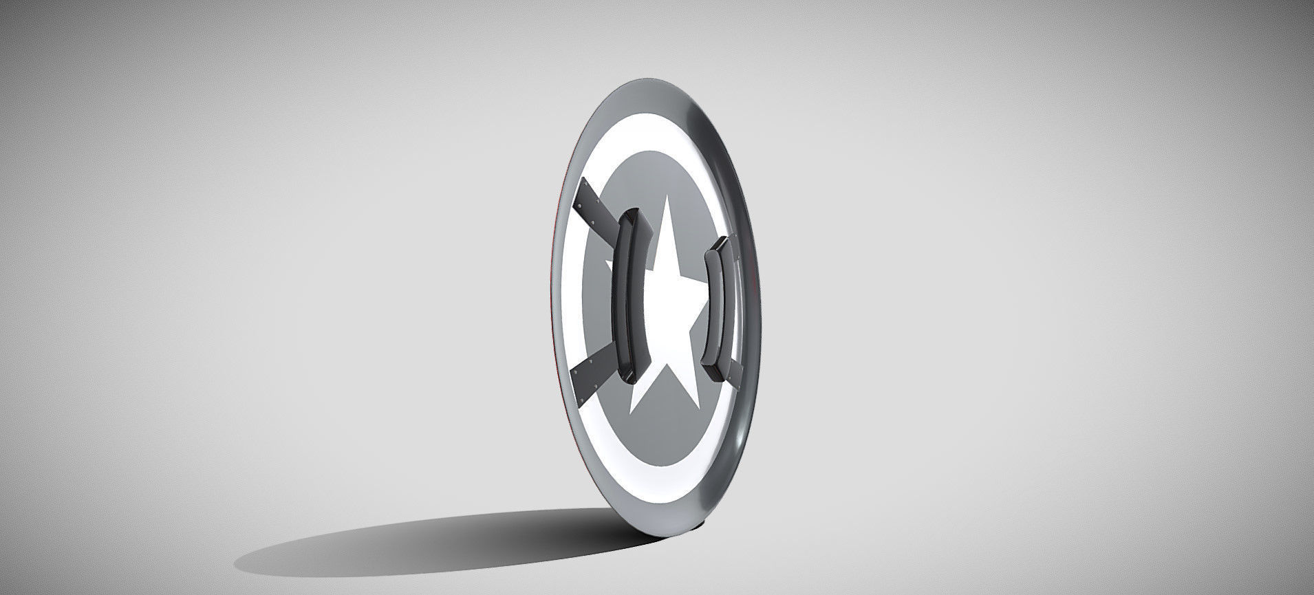Captain America Shield 3D model_25