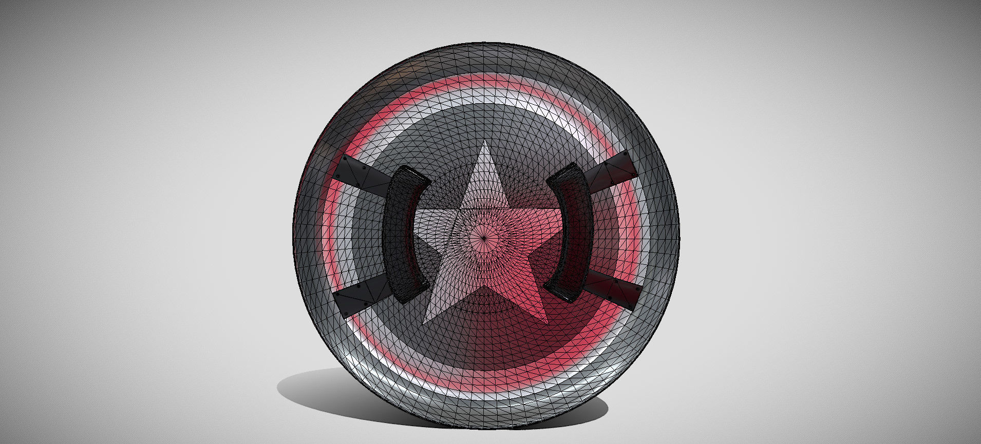 Captain America Shield 3D model_72