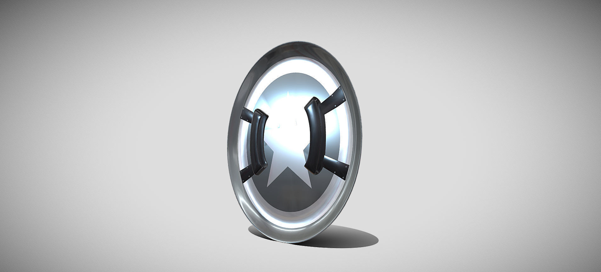 Captain America Shield 3D model_30