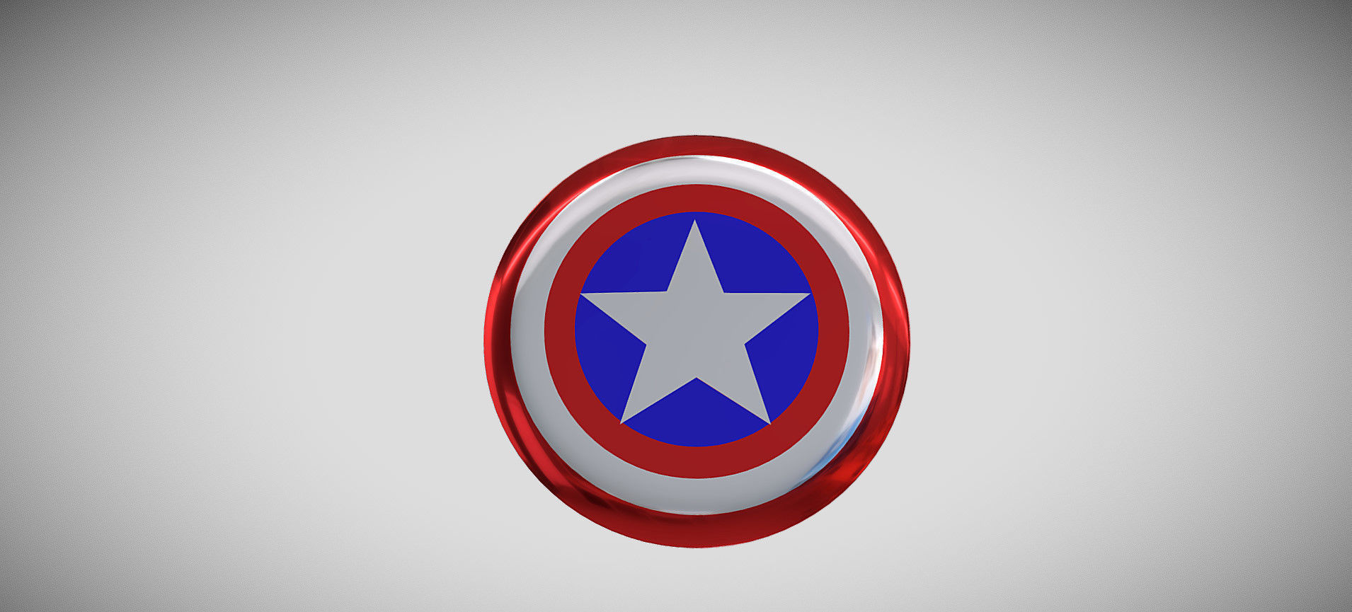 Captain America Shield 3D model_19