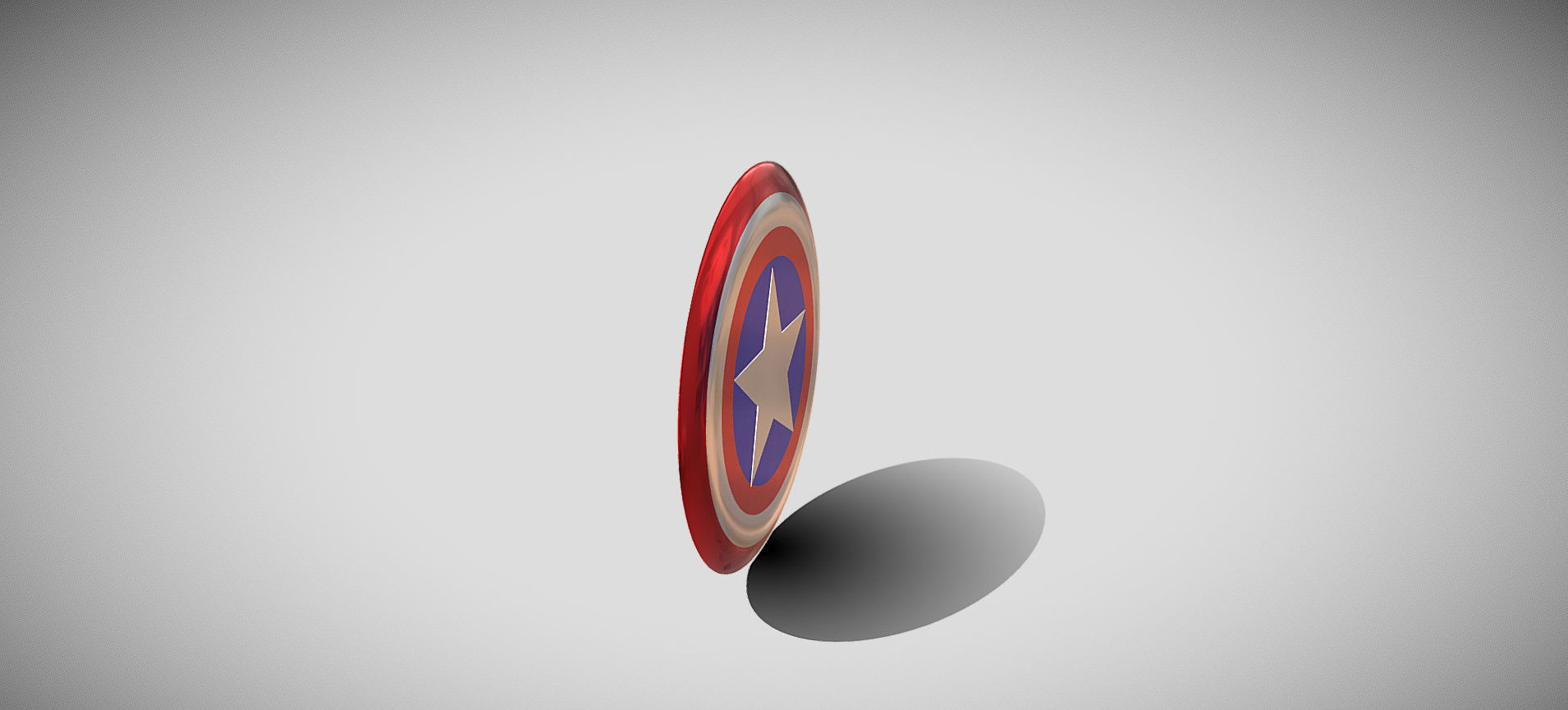 Captain America Shield 3D model_45