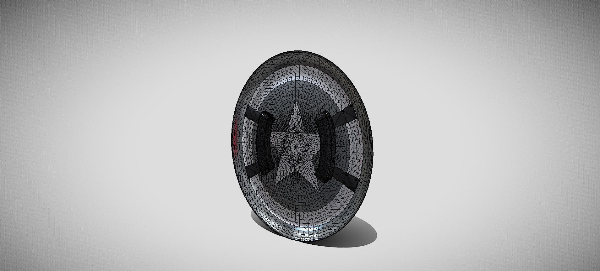 Captain America Shield 3D model_61