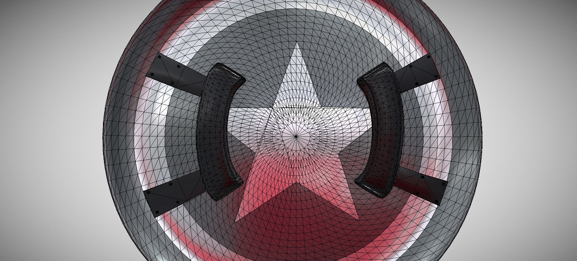 Captain America Shield 3D model_70