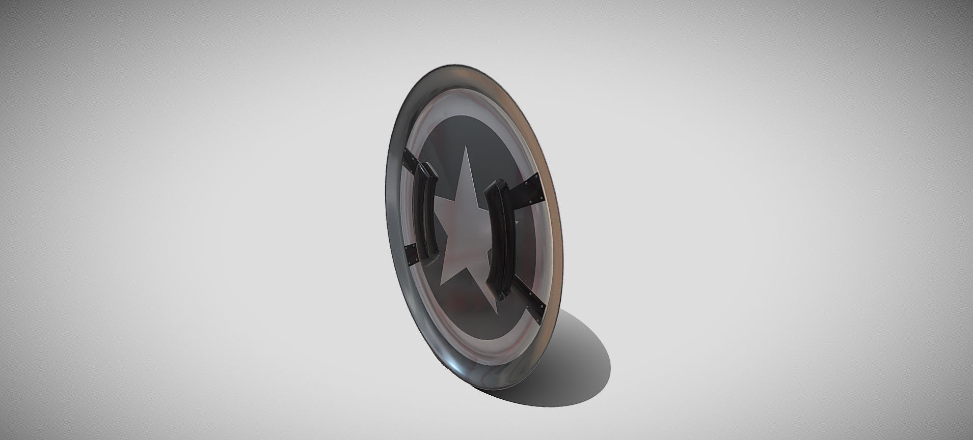 Captain America Shield 3D model_12