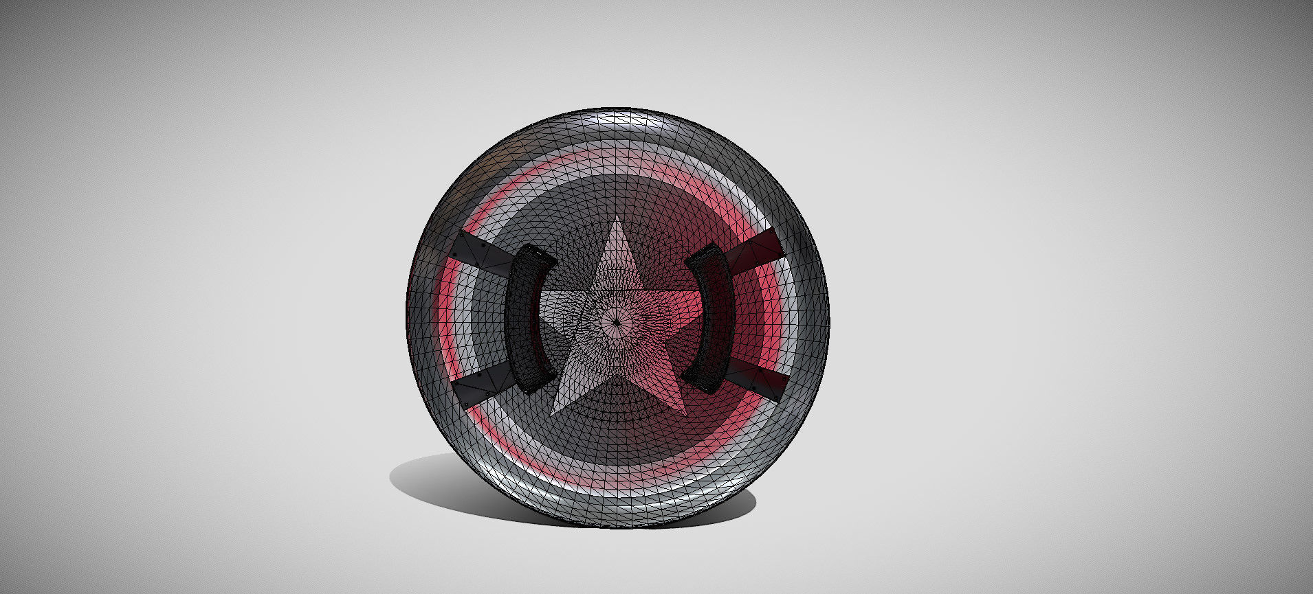 Captain America Shield 3D model_60