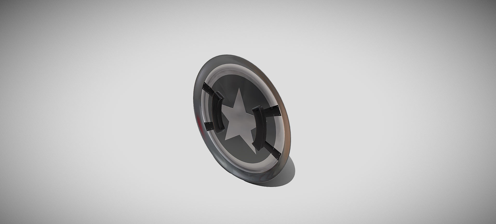 Captain America Shield 3D model_43