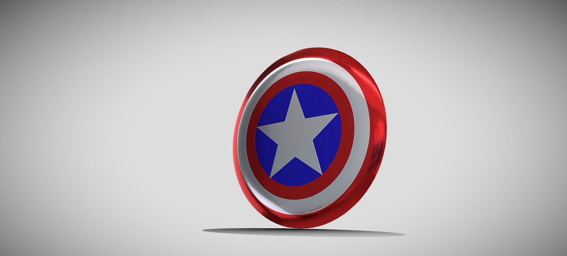 Captain America Shield 3D model_20