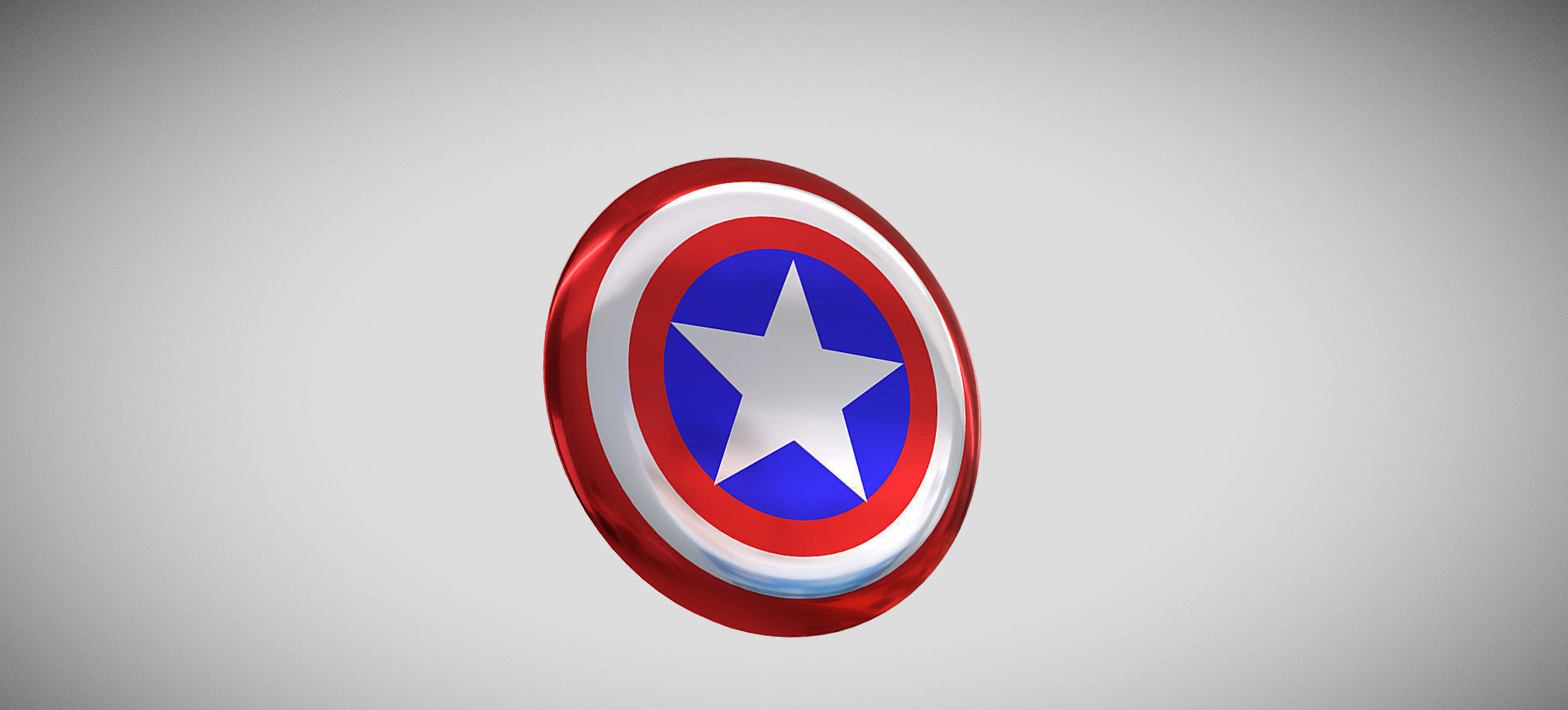 Captain America Shield 3D model_18