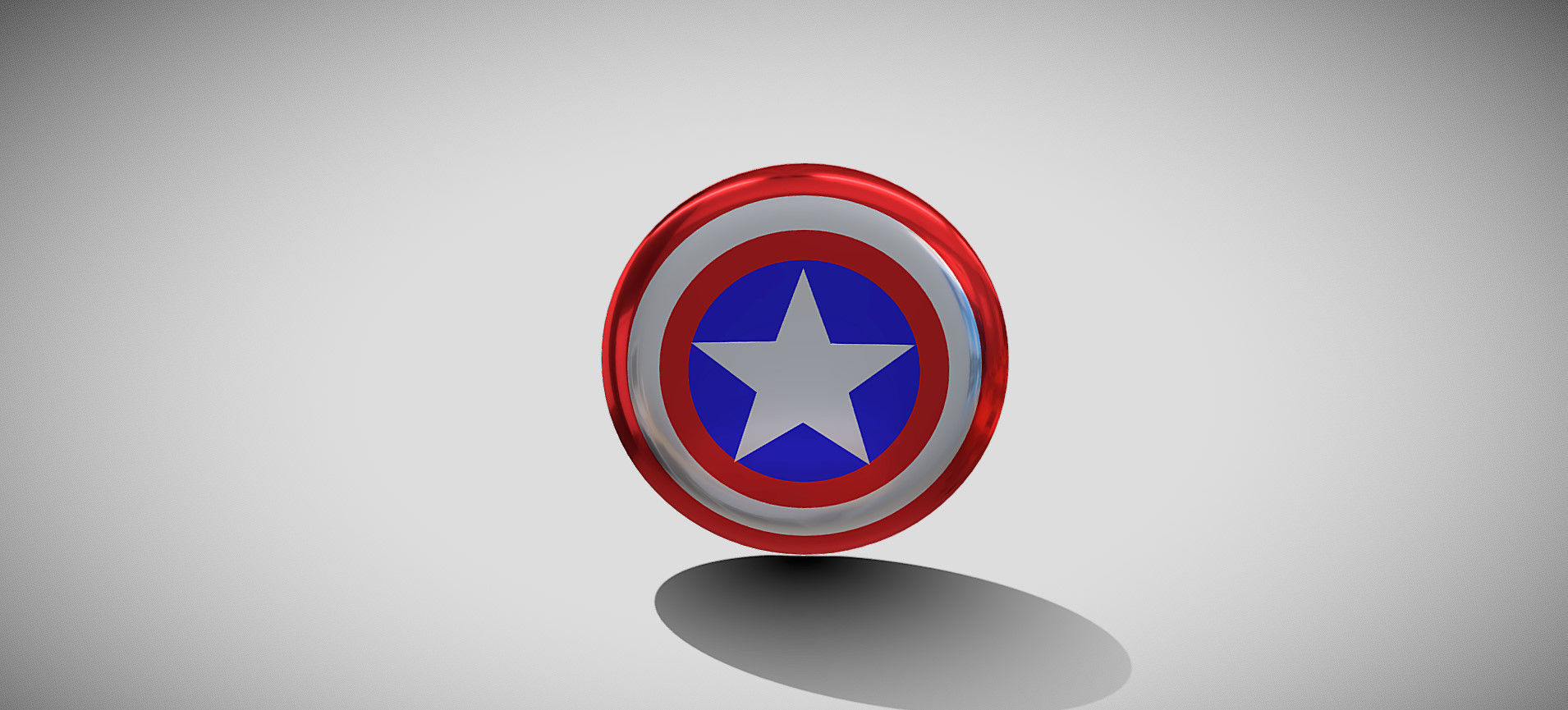 Captain America Shield 3D model_47