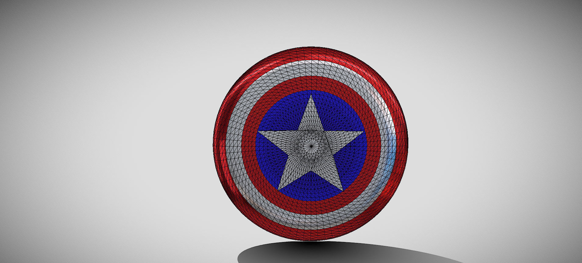 Captain America Shield 3D model_55