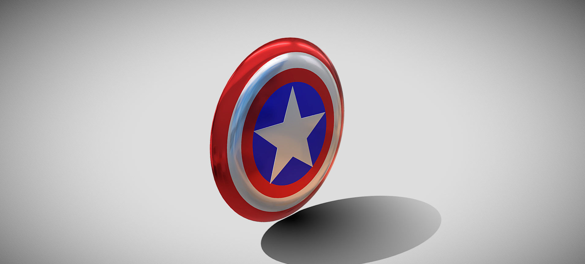 Captain America Shield 3D model_16