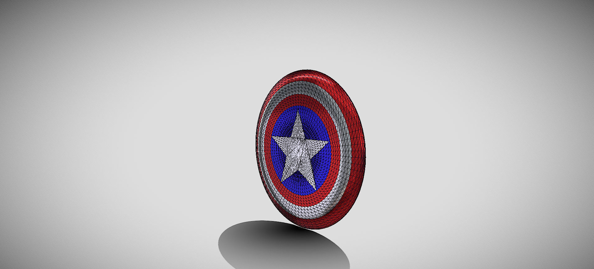 Captain America Shield 3D model_57