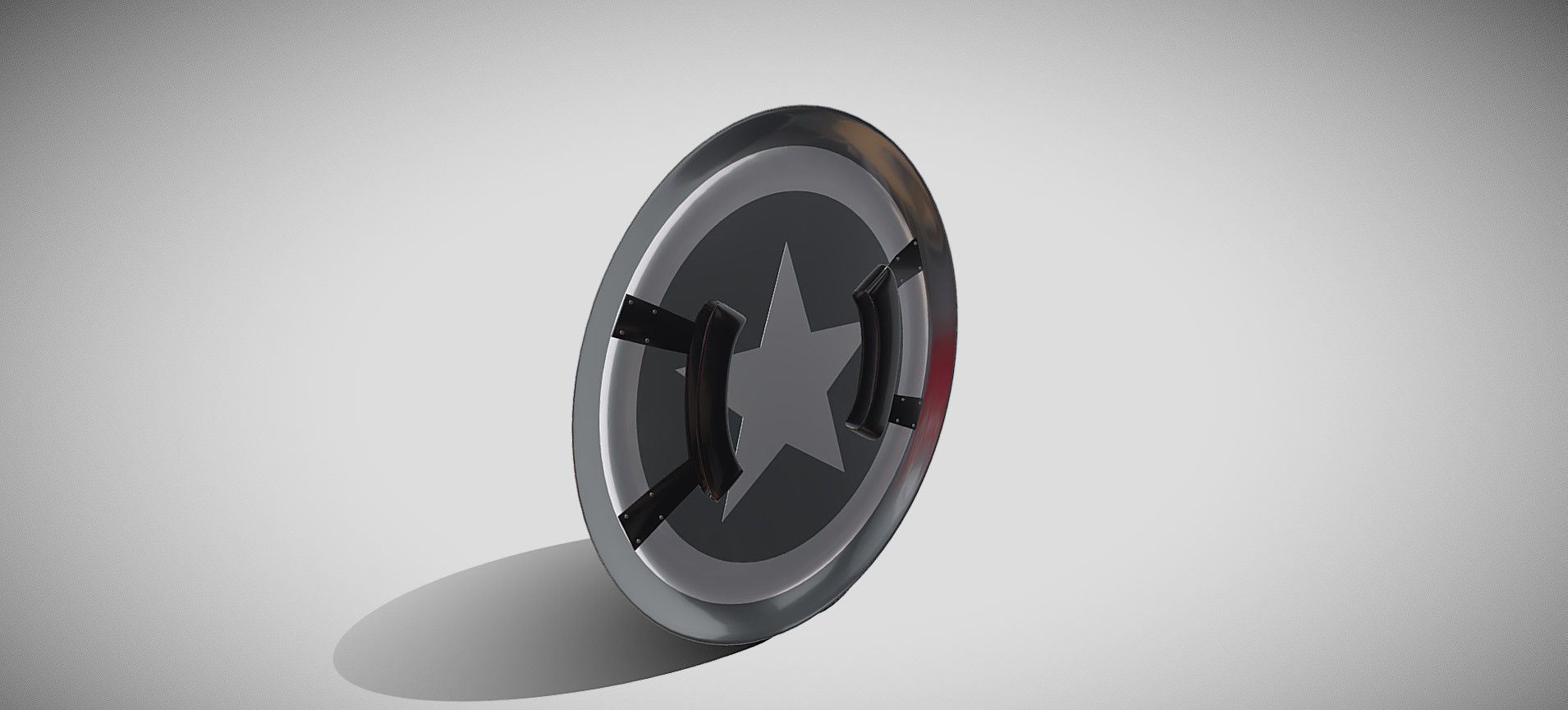 Captain America Shield 3D model_8