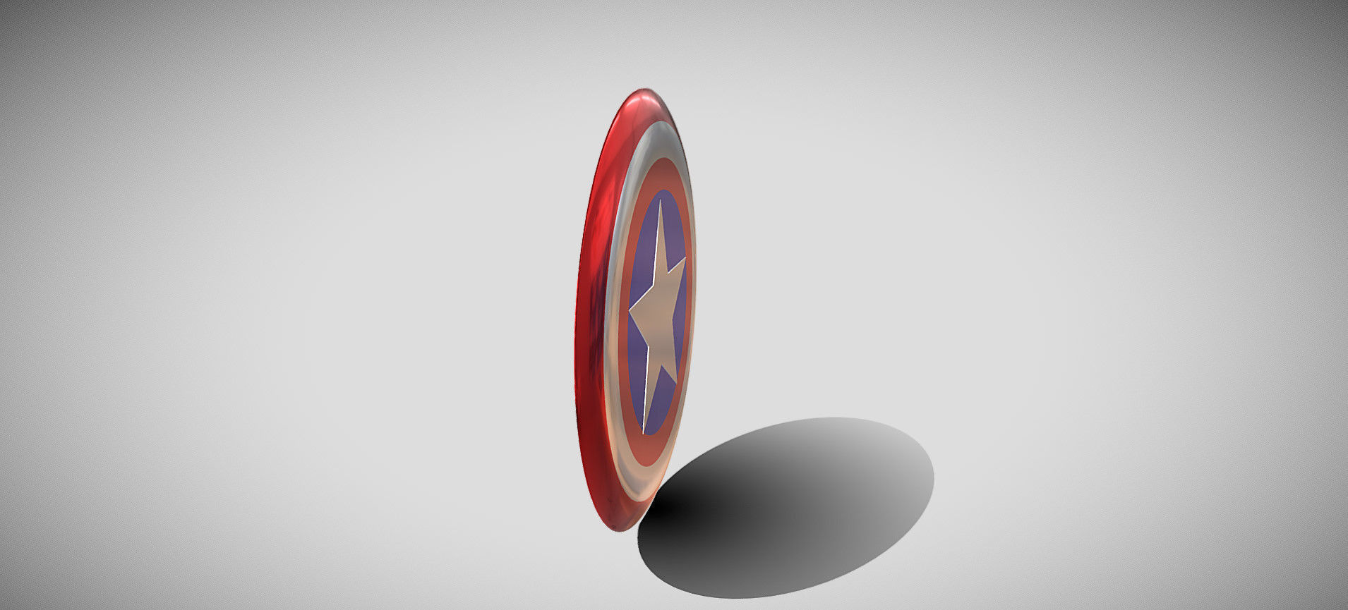 Captain America Shield 3D model_15