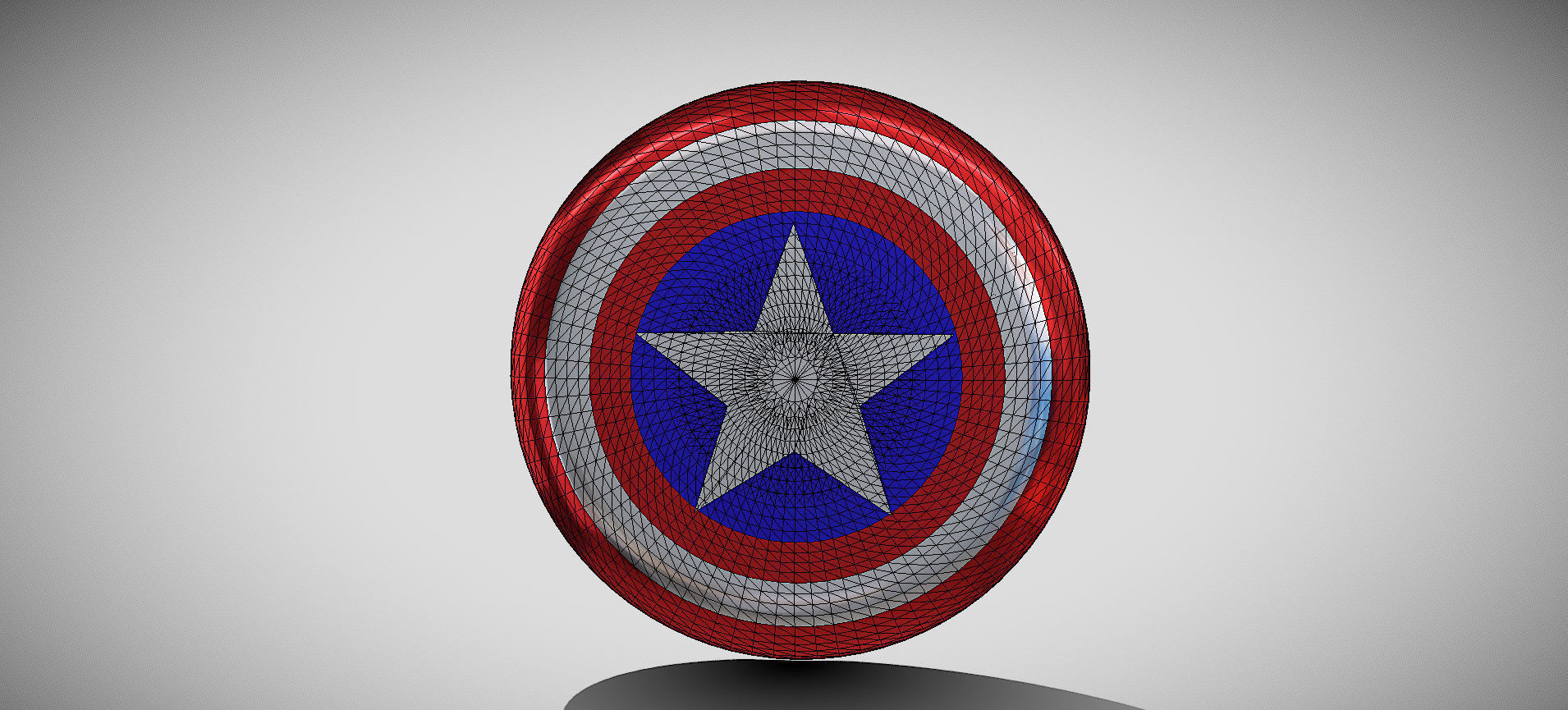 Captain America Shield 3D model_71