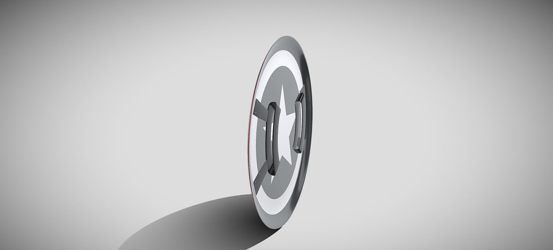 Captain America Shield 3D model_7