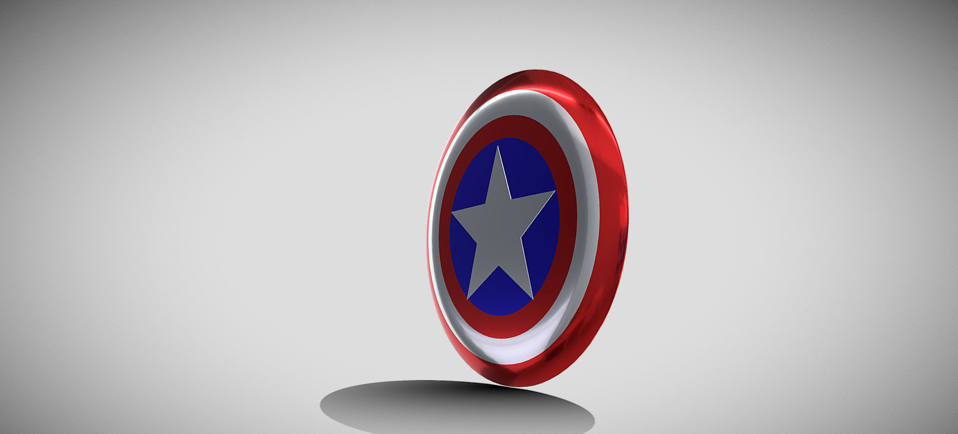 Captain America Shield 3D model_21