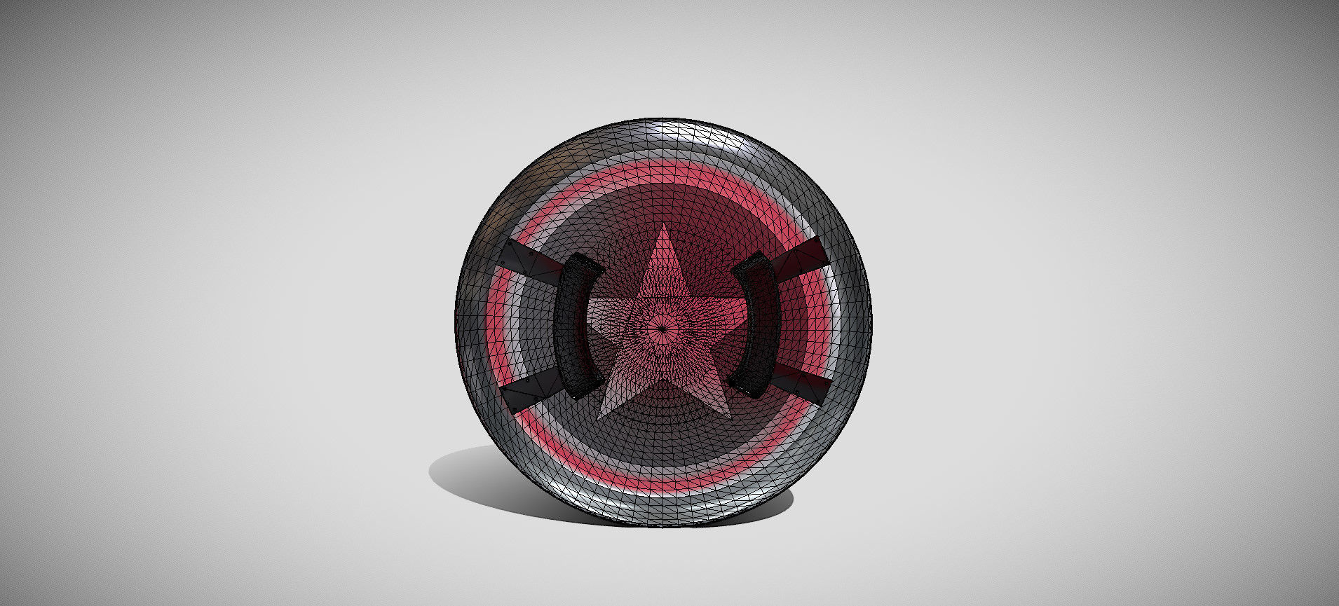 Captain America Shield 3D model_75
