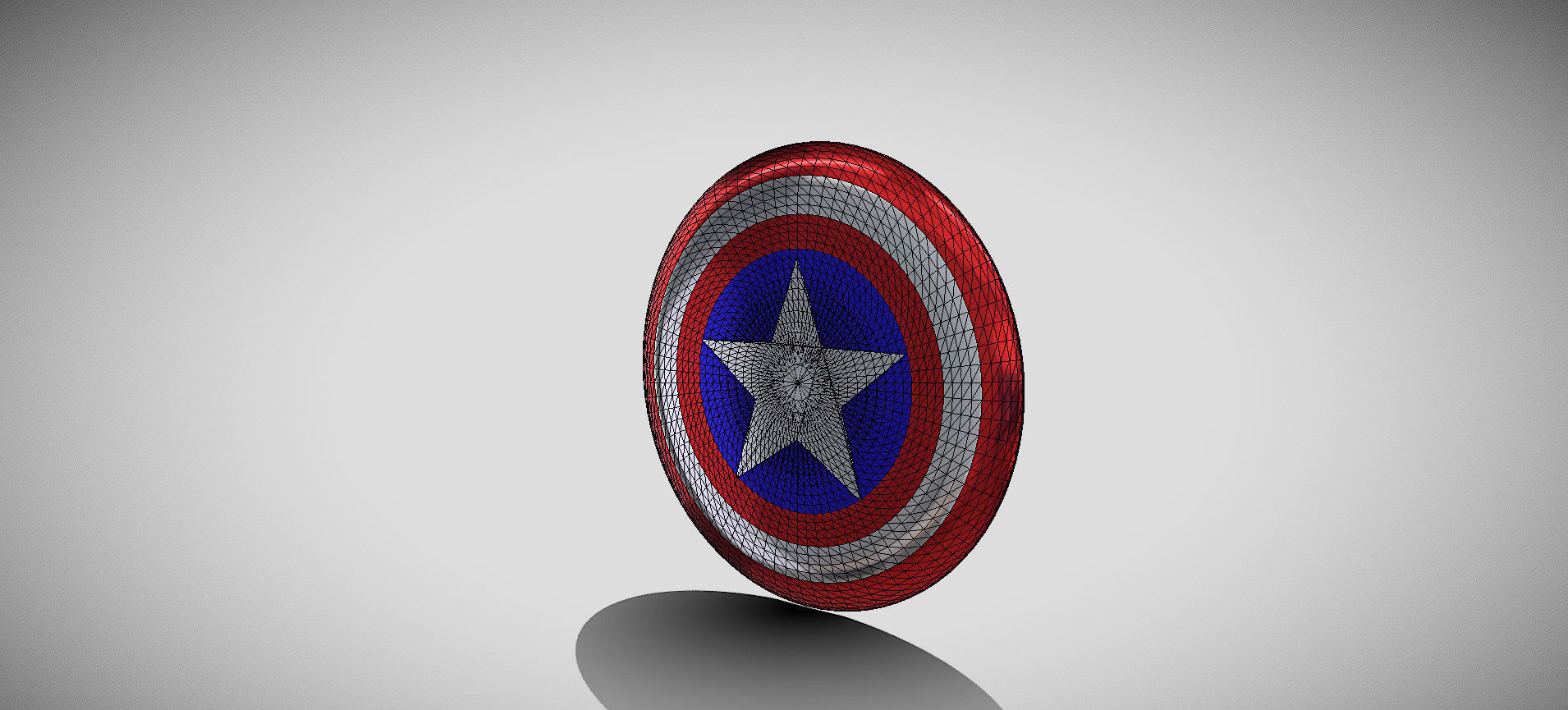 Captain America Shield 3D model_74
