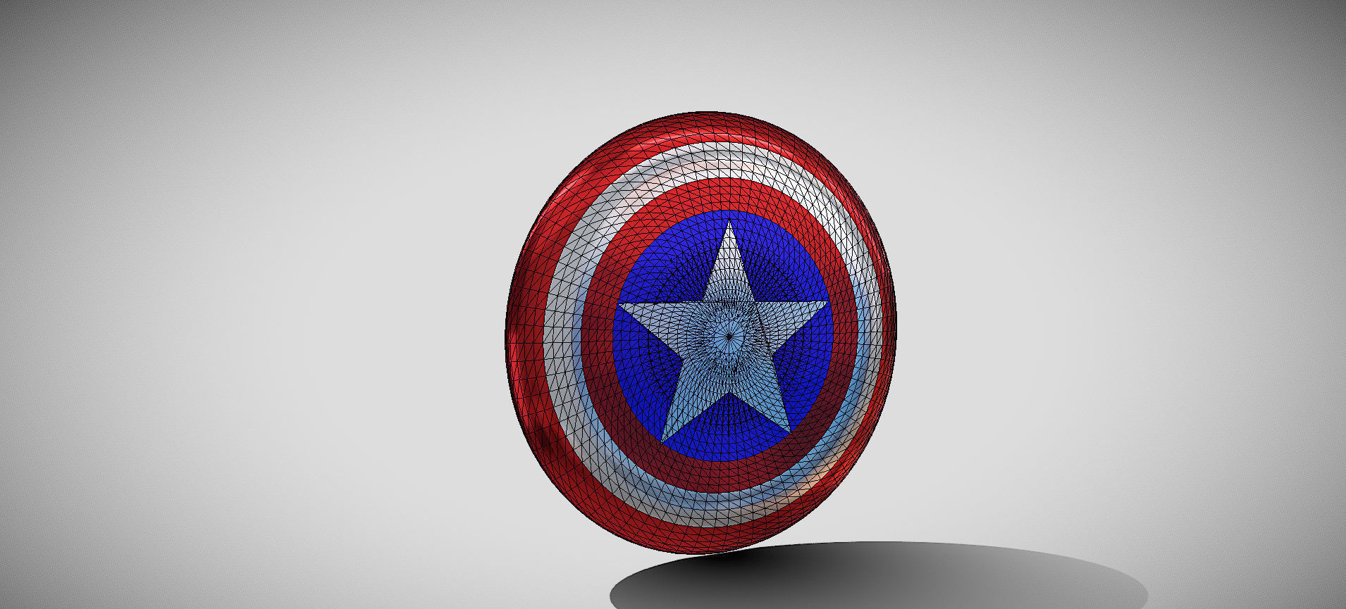 Captain America Shield 3D model_54