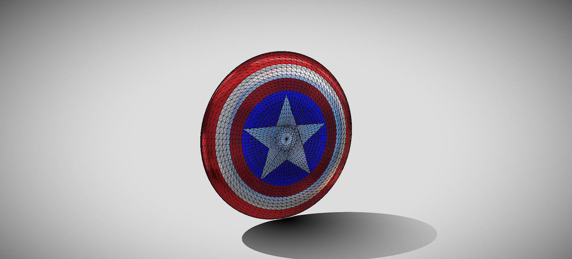 Captain America Shield 3D model_73