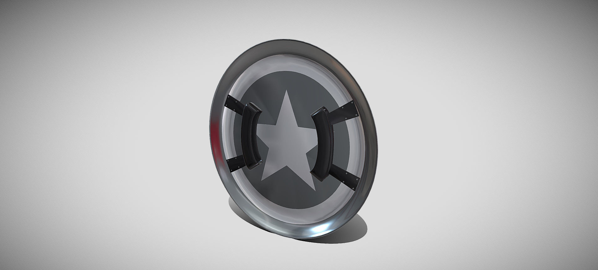 Captain America Shield 3D model_11