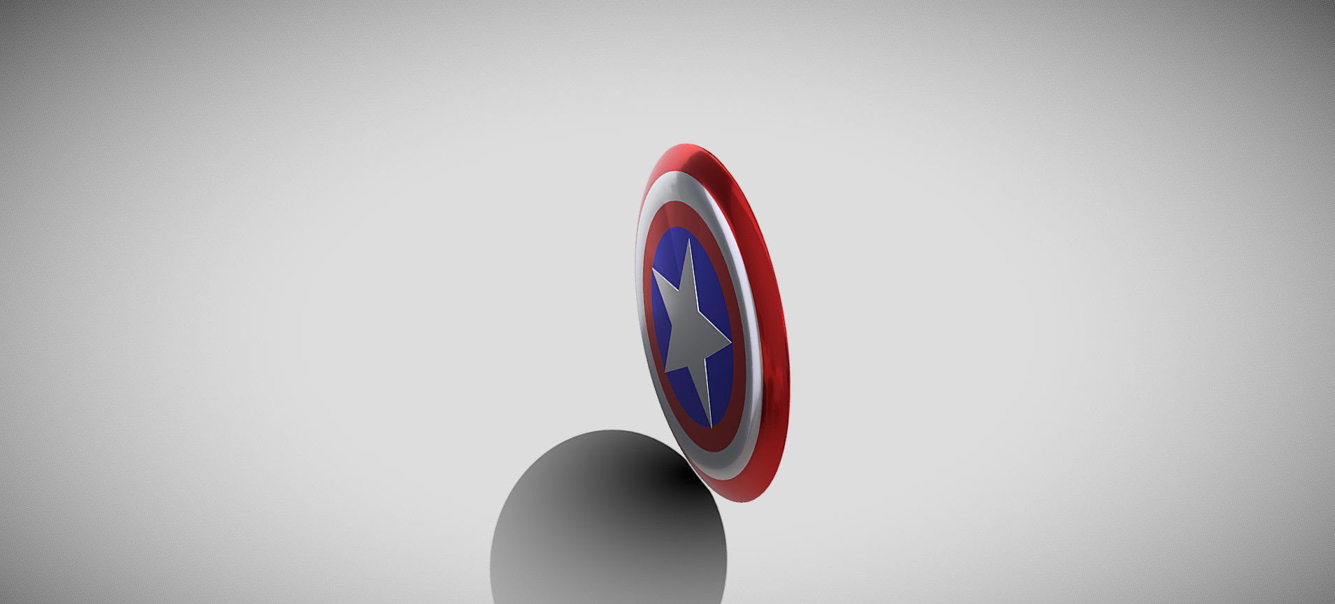 Captain America Shield 3D model_38