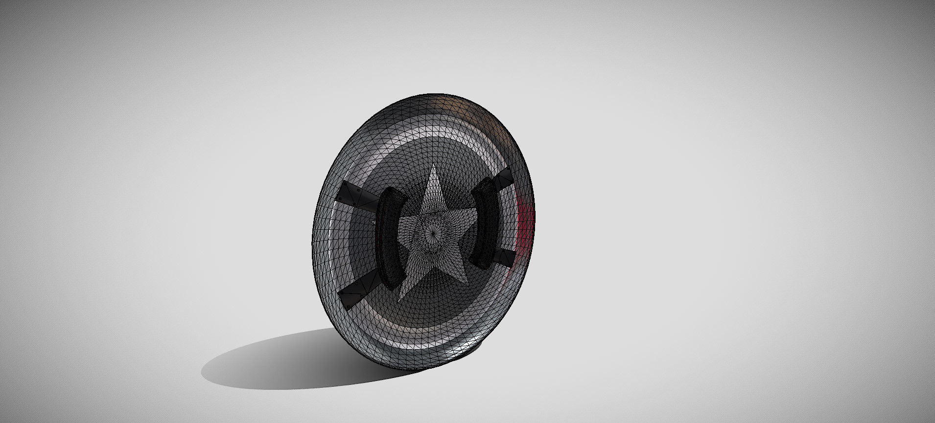 Captain America Shield 3D model_59