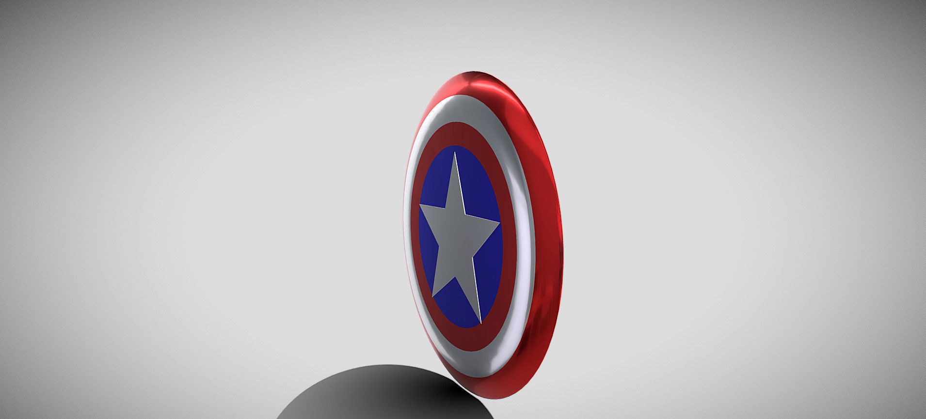 Captain America Shield 3D model_5