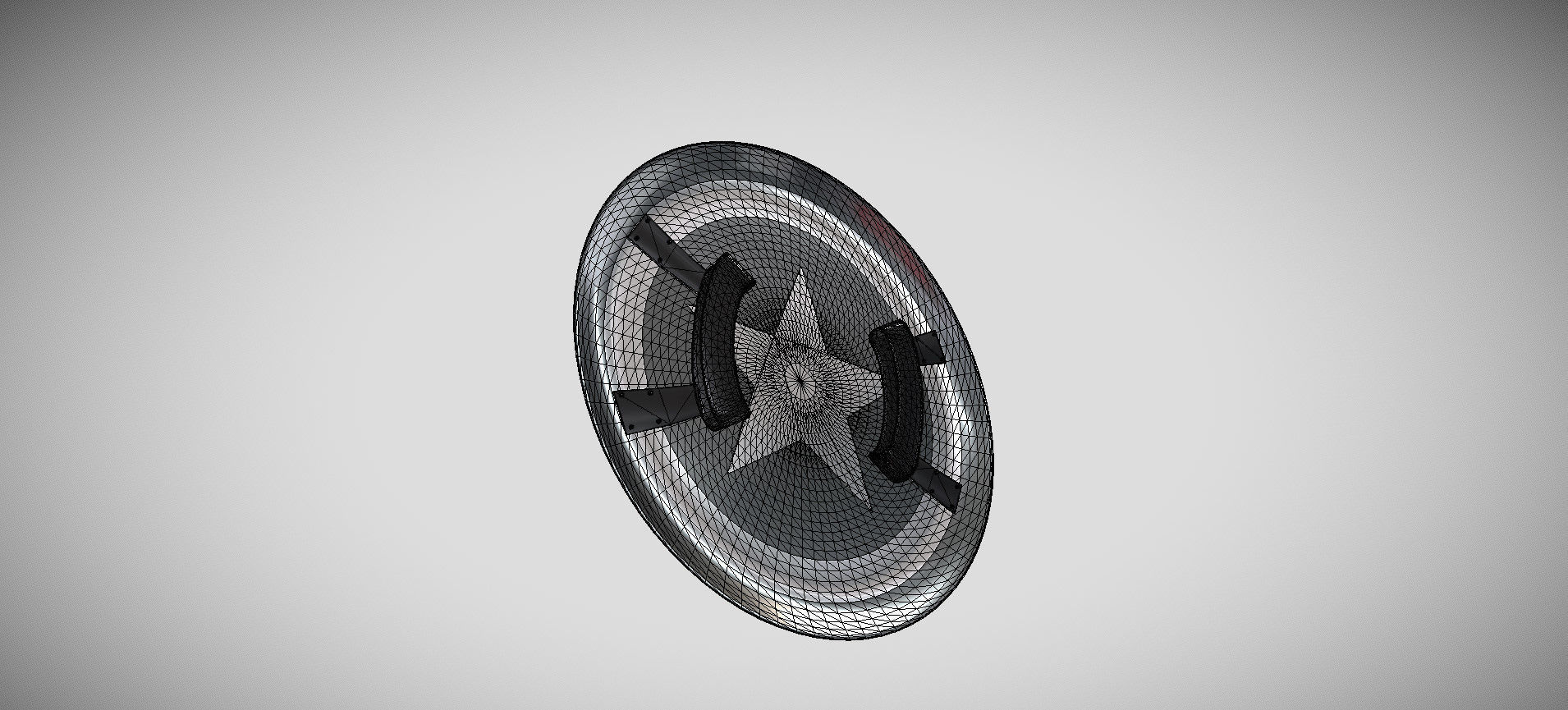 Captain America Shield 3D model_65