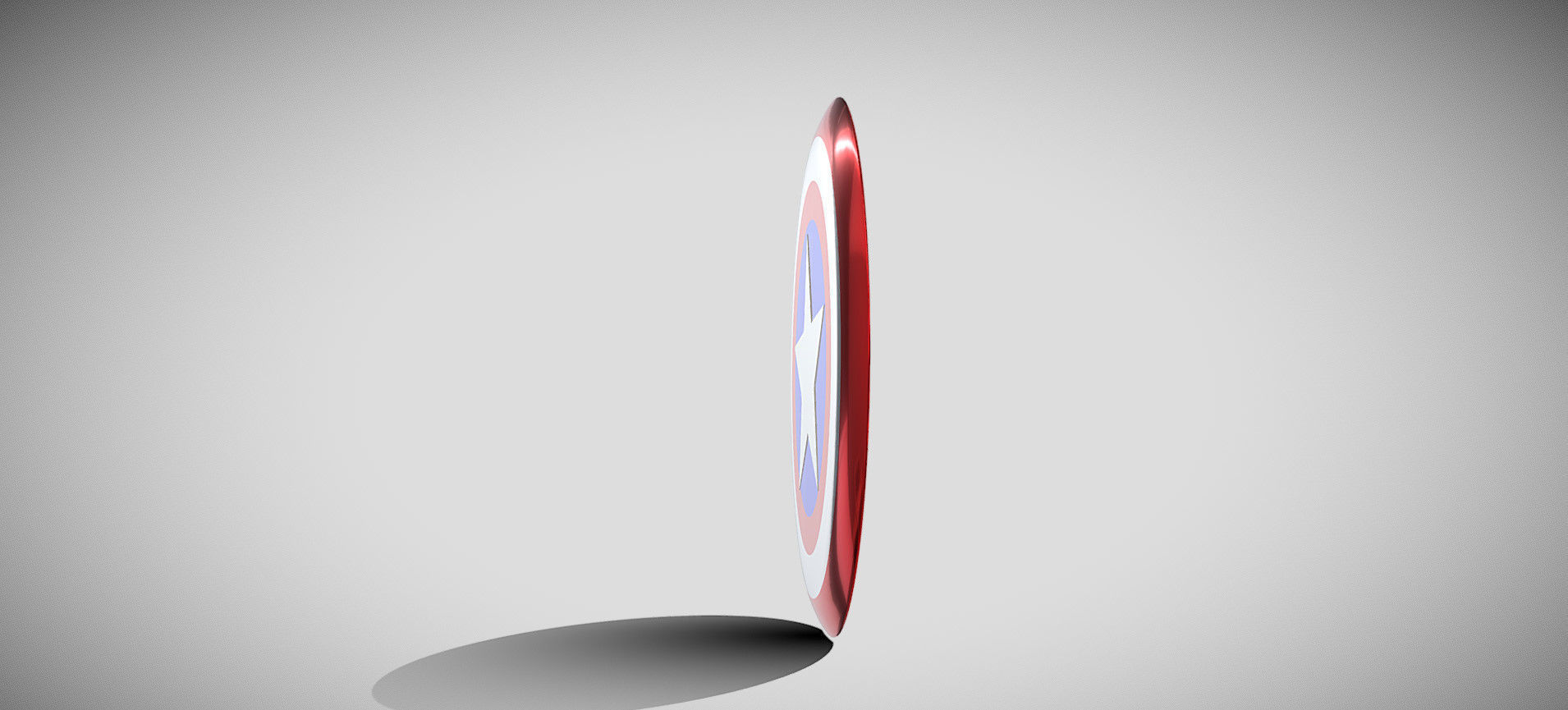 Captain America Shield 3D model_23