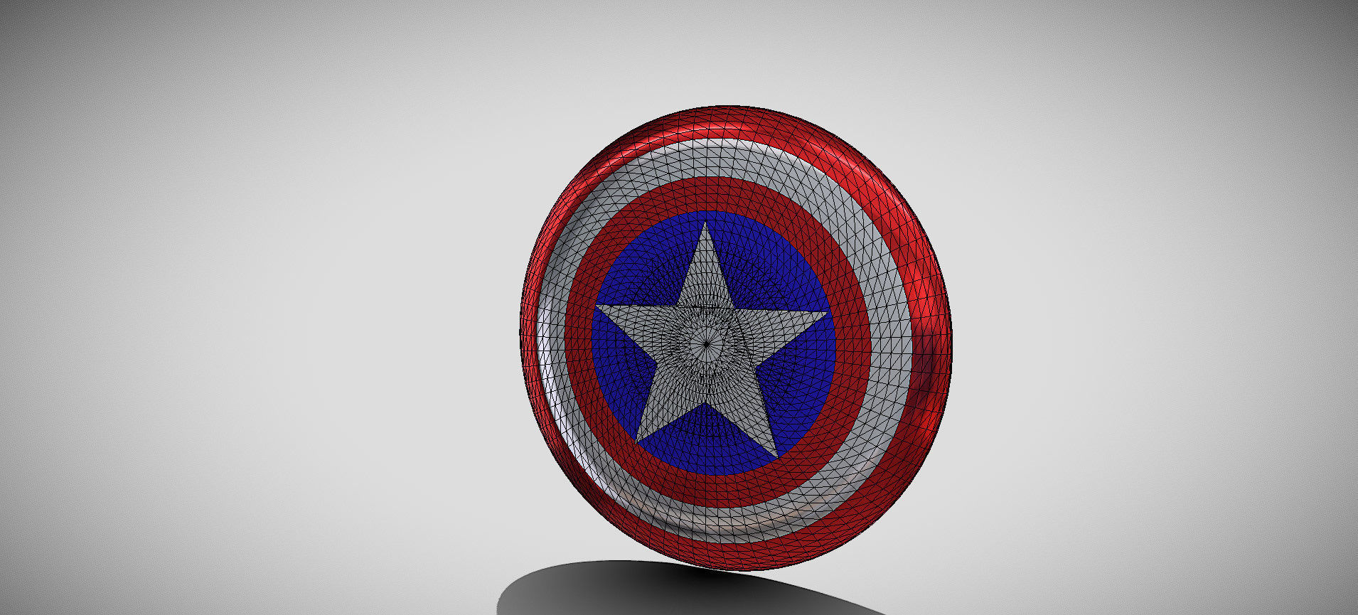 Captain America Shield 3D model_56