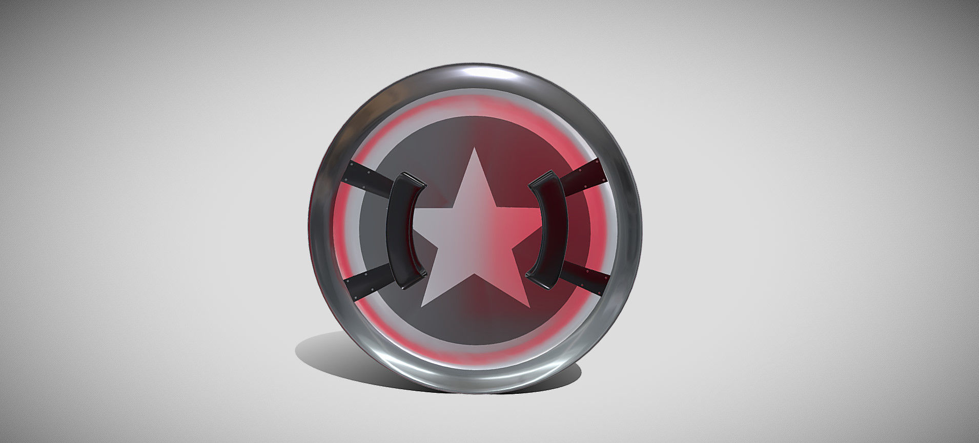 Captain America Shield 3D model_10