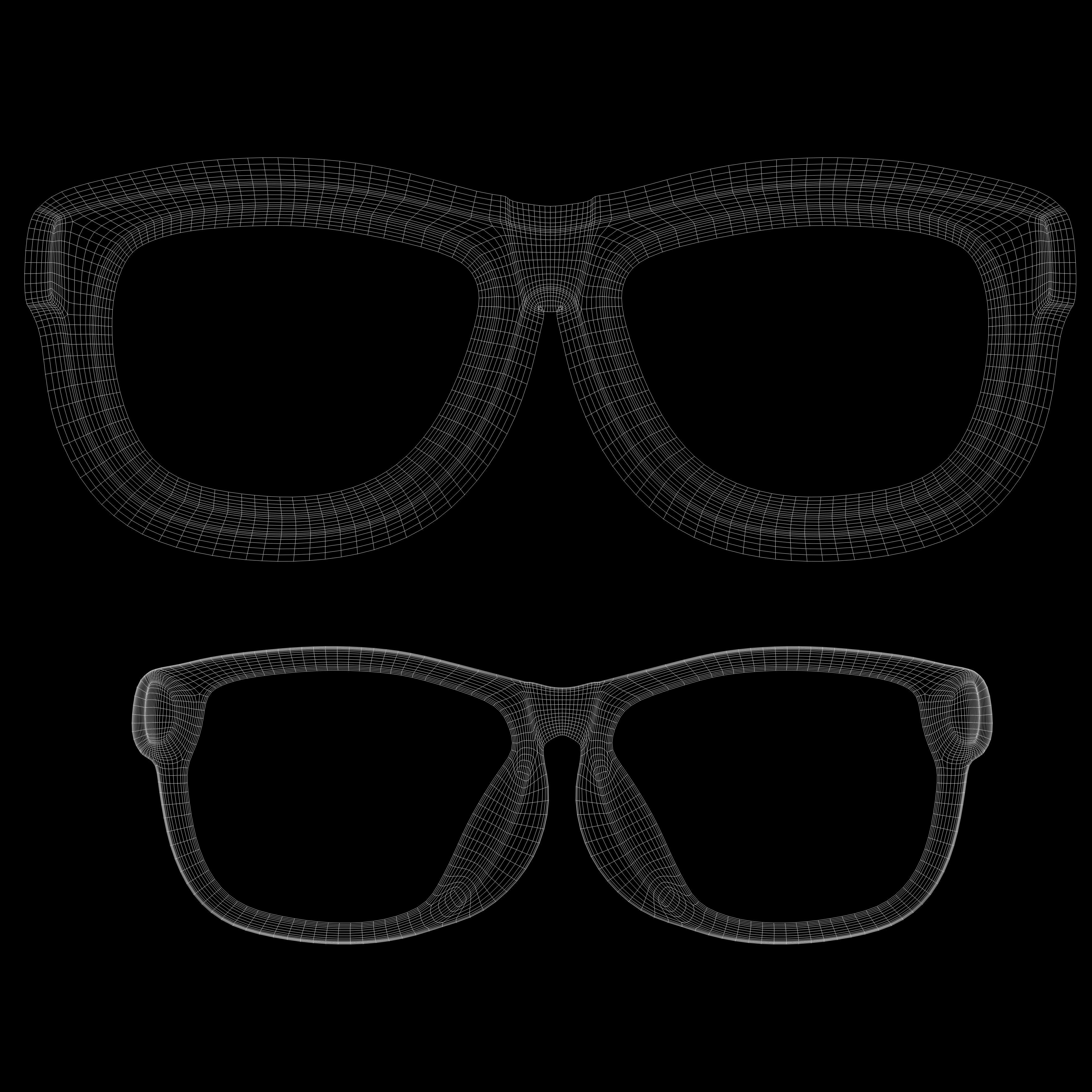 Eyeglasses for Men and Women 3D print model_9