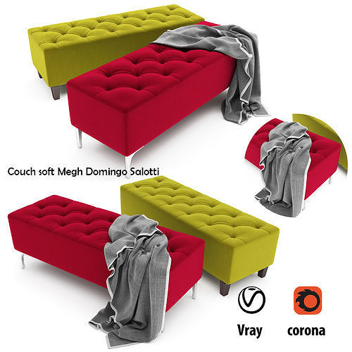 Couch soft Megh Domingo Salotti 3D model