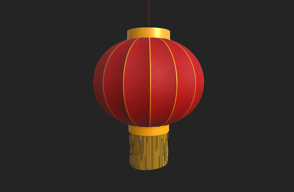Chinese Lantern 3D model_4