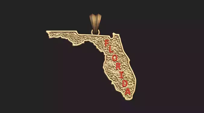 Florida Hammer Texture Pendant