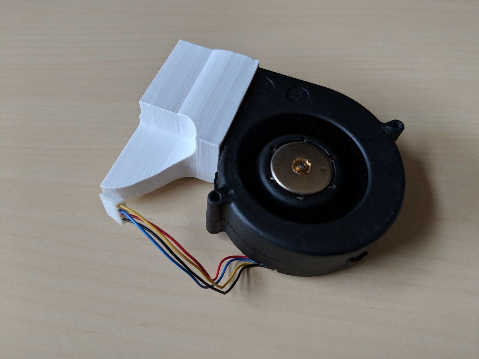 AMD FirePro S9150 Server GPU cooling fan shroud duct 3D print model_4