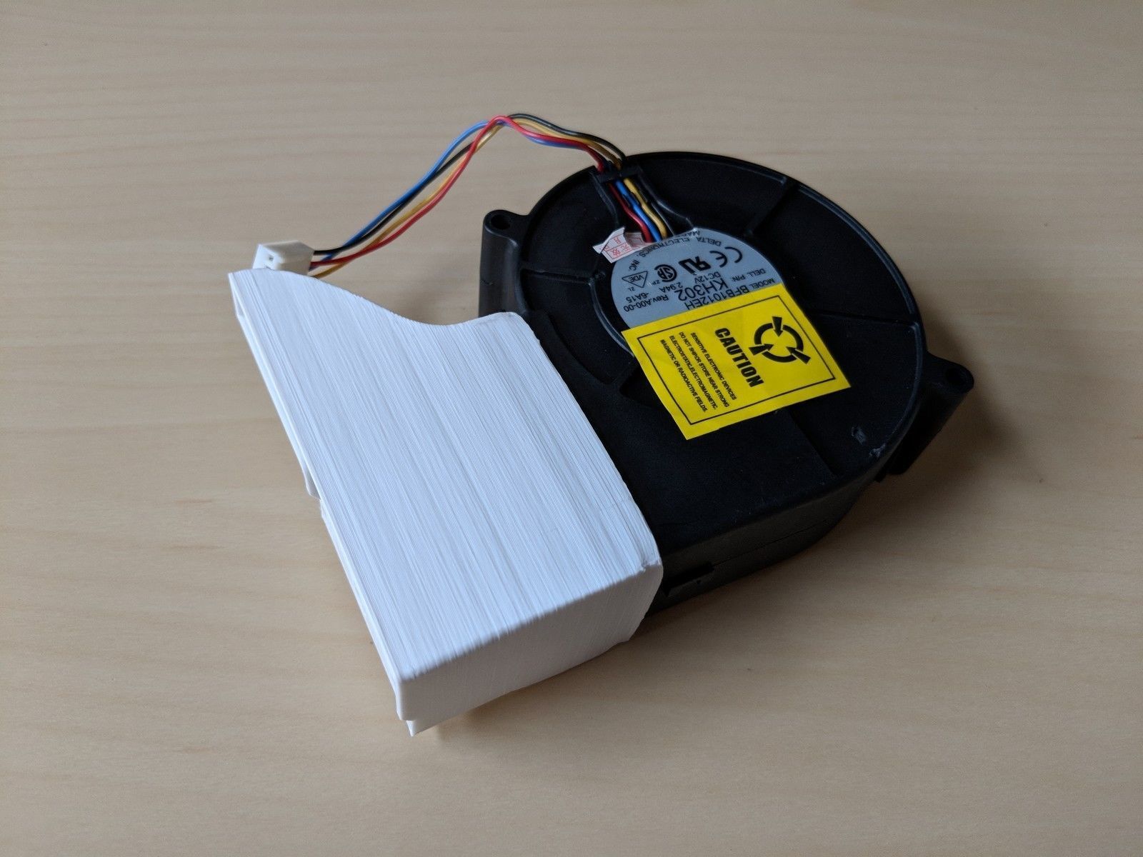 AMD FirePro S9150 Server GPU cooling fan shroud duct 3D print model_2