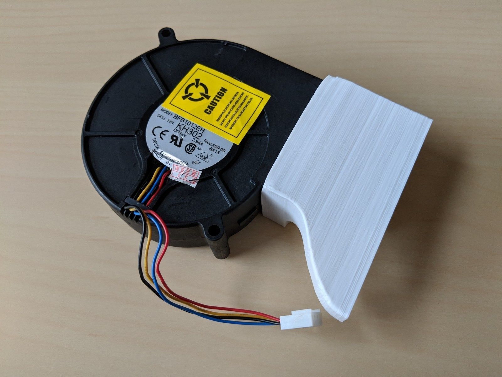 AMD FirePro S9150 Server GPU cooling fan shroud duct 3D print model_5