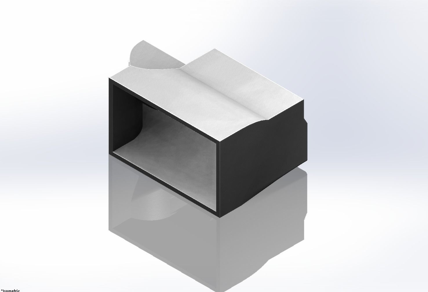 AMD FirePro S9150 Server GPU cooling fan shroud duct 3D print model_1