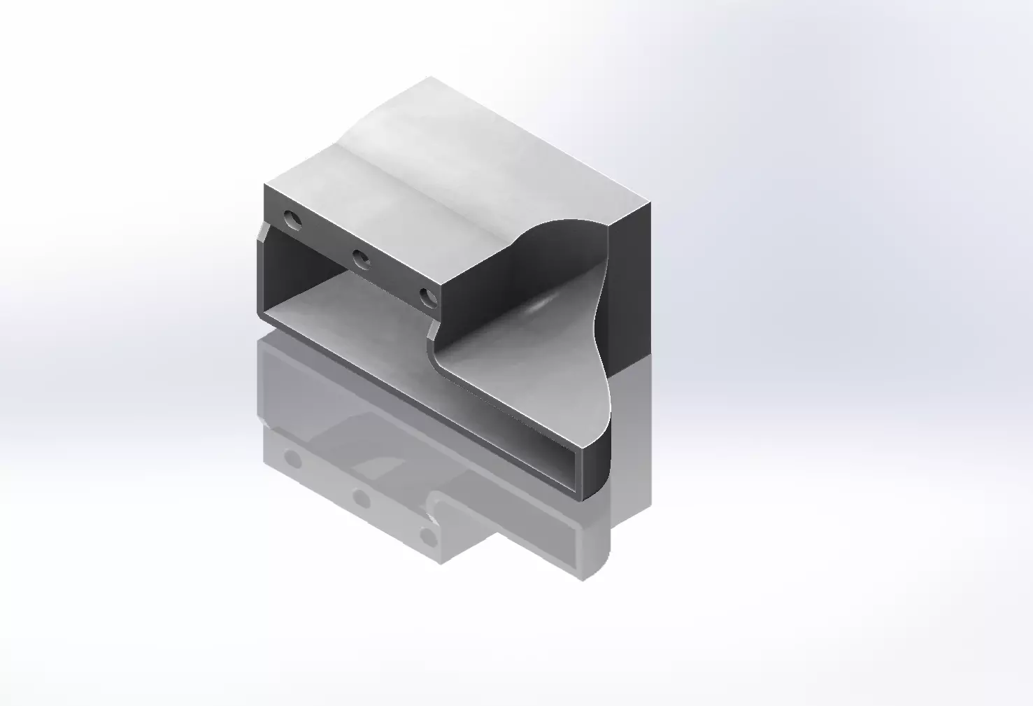 AMD FirePro S9150 Server GPU cooling fan shroud duct 3D print model_0