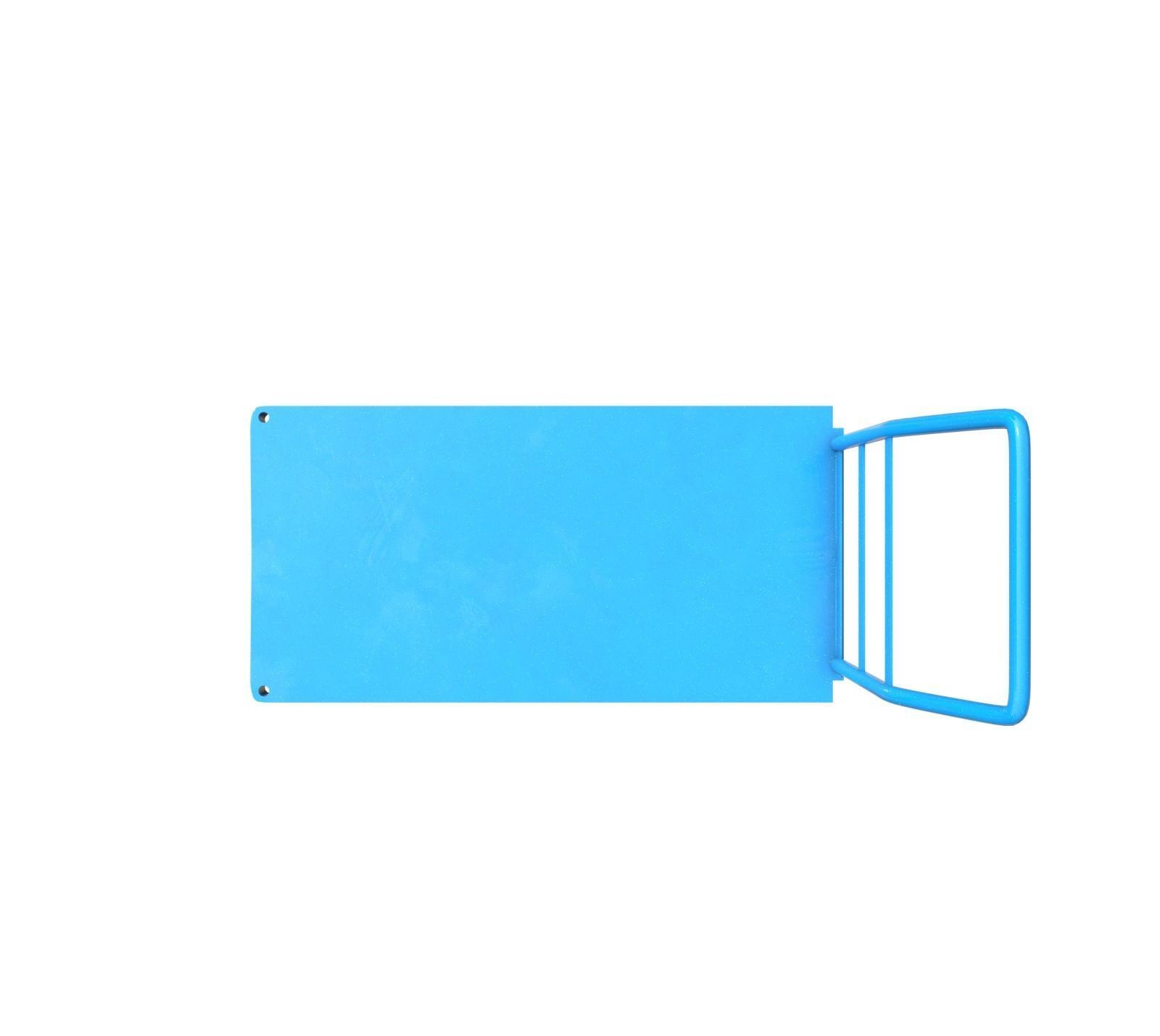 SteelCart Painted blue Low-poly 3D model_14