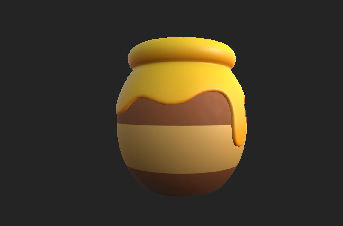 Honey Jar 3D model_6