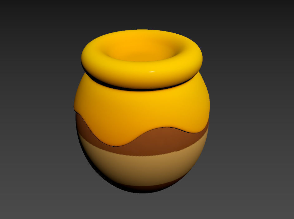 Honey Jar 3D model_12